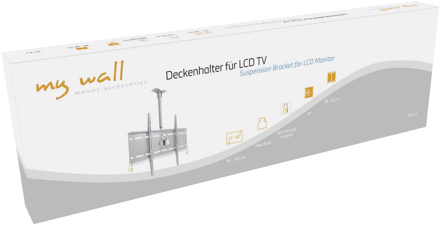 Стельове кріплення для РК-телевізора My Wall HP 3 L, максимальне навантаження: 80 кг, 94,0 см (37 дюймів) - 160,0 см (63 дюйми)