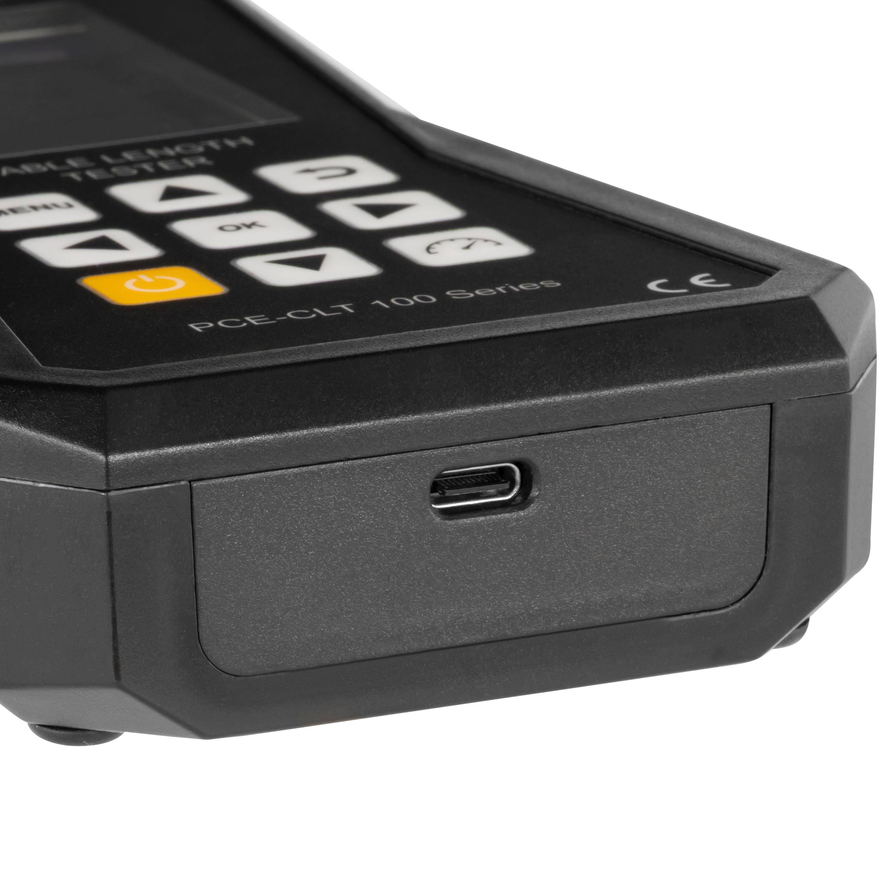 Tester kabli PCE Instruments PCE-CLT 100, identyfikacja, ciągłość-2