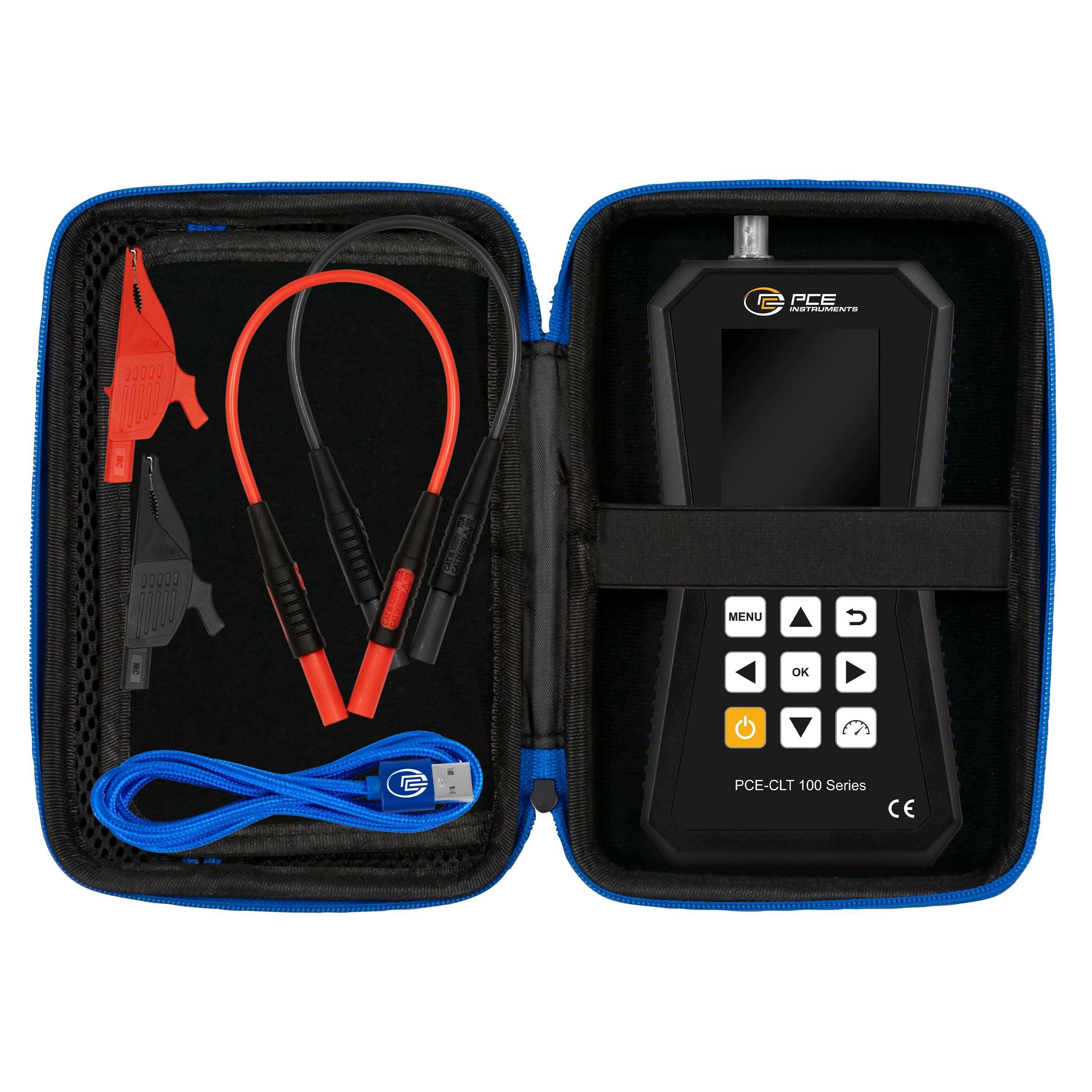 Tester kabli PCE Instruments PCE-CLT 100, identyfikacja, ciągłość-3