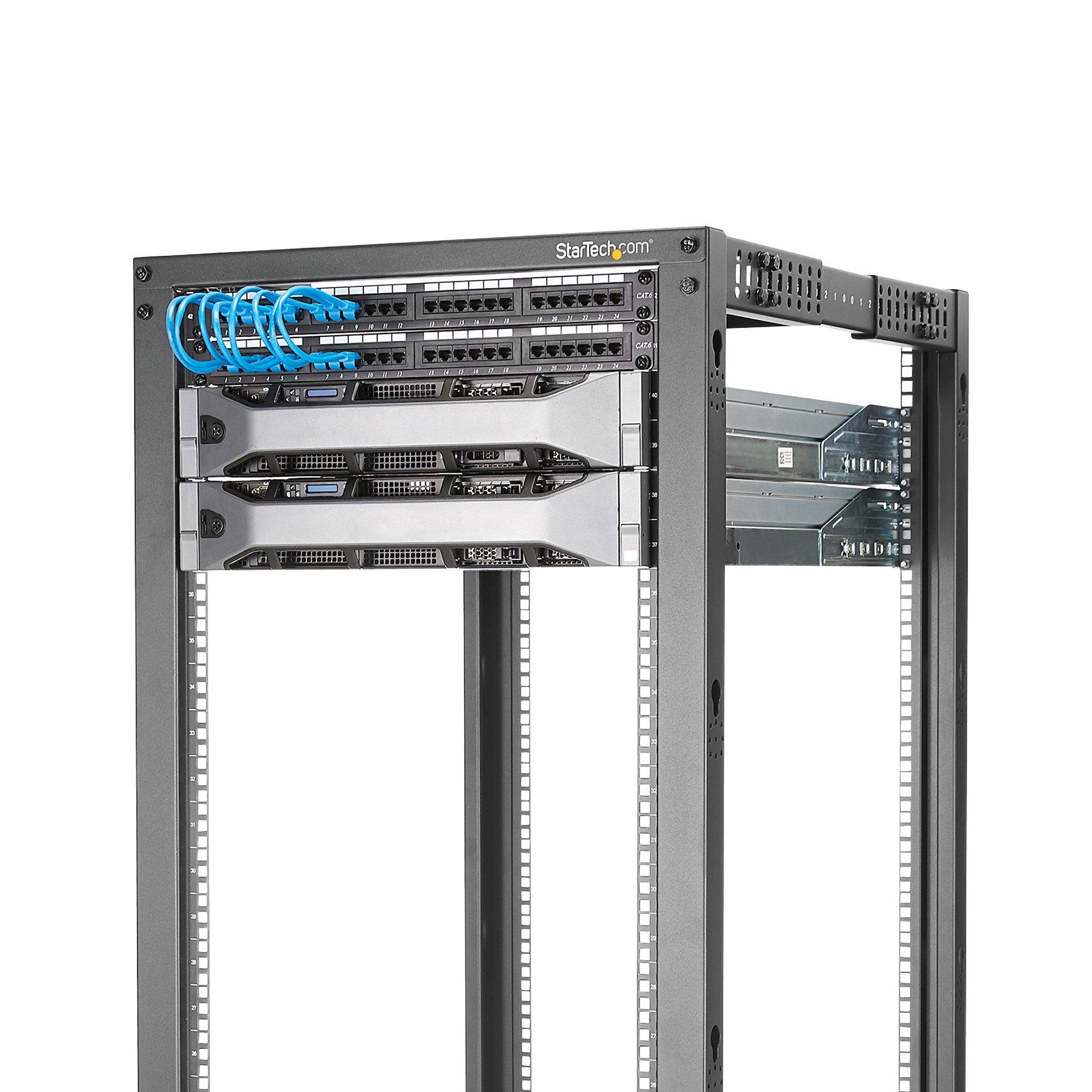StarTech.com Rack Szafa rack 19'' (S x W x G) 60 x 77.1 x 1.119 cm 15 U czarny-3