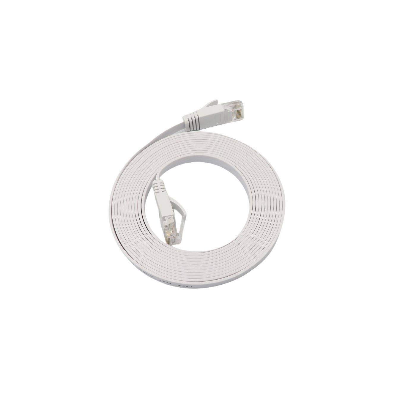 kabel LAN MicroConnect V-UTP6A07W-FLAT-LSZH, 1 szt., RJ45, 7 m, biały-0