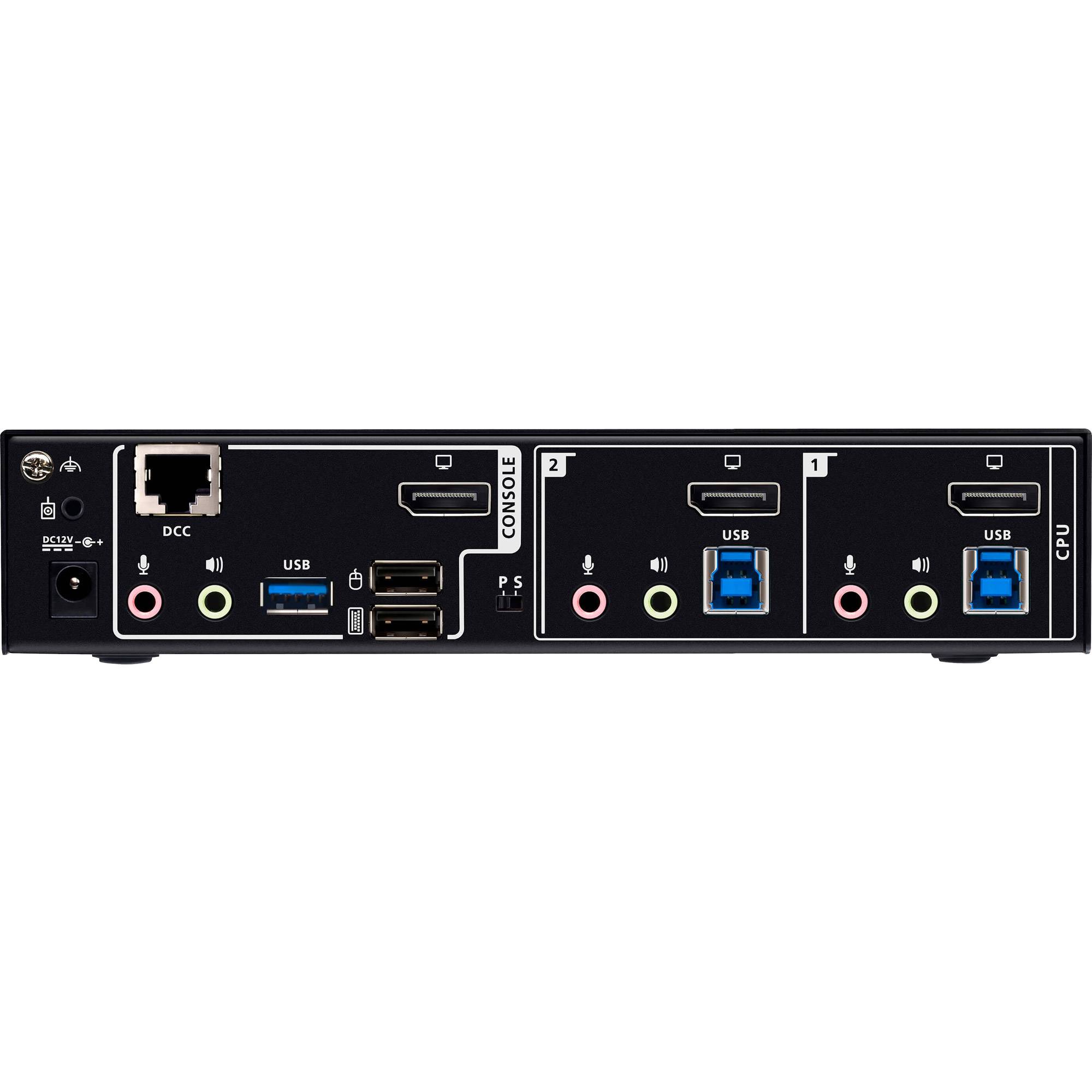 Przełącznik KVM, Display-Port ATEN CS1922A, 7680 x 4320 Pixel, Ilość przełączalnych PC: 2 szt.-2