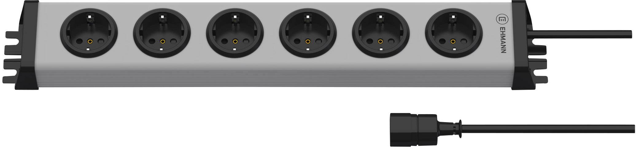 Подовжувач 6 x сірий захисний роз'єм Ehmann Vario Linea