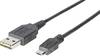 Kabel USB 2.0, micro B <=> A, 1,8 m, czarny