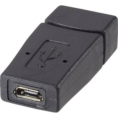 adapter USB Renkforce rf-usba-01 RF-4297185, [1x złącze żeńskie USB-A 2.0 - 1x złącze żeńskie Micro-B USB 2.0]