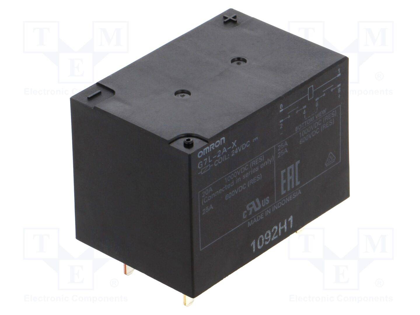 Aratas G7L-2A-X-DC24 Przekaźnik mocy 24 V/DC 25 A 2 NO 1 szt. torba