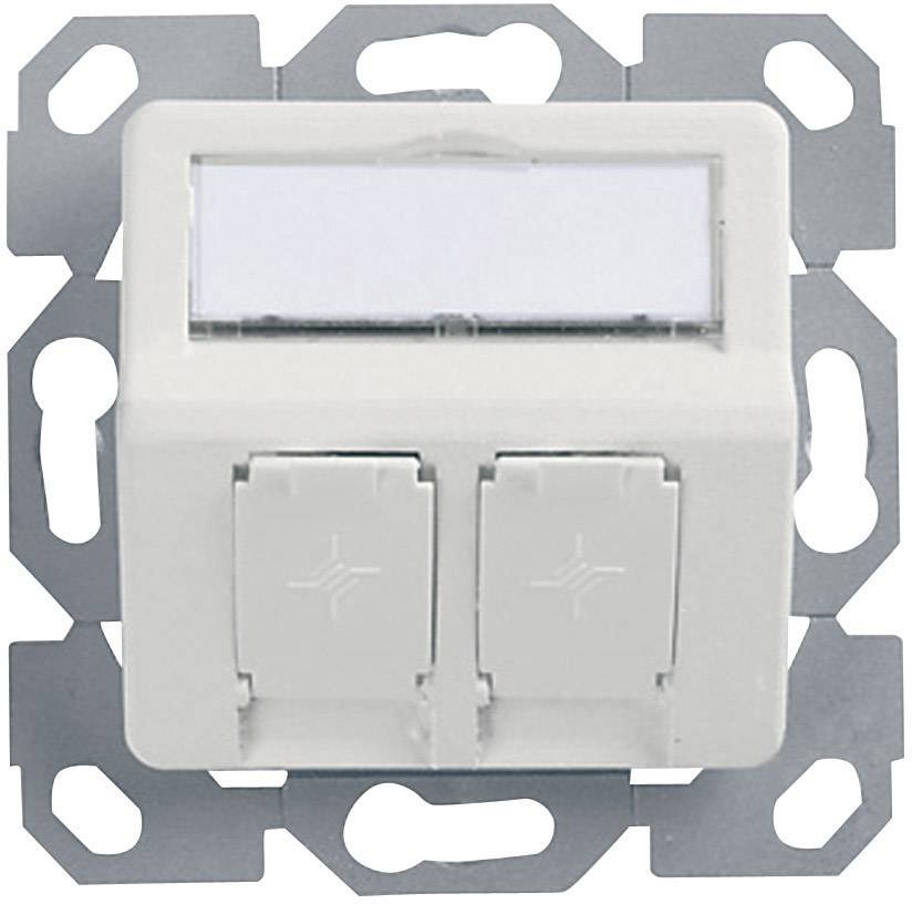 Мережева розетка Telegaertner RAL 9003, 2 x RJ45