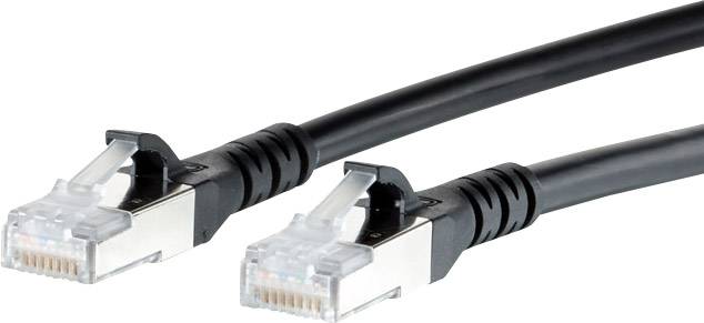 Мережевий кабель Metz Connect 1308451500-E, 1 шт., RJ45, CAT 6a, S/FTP, 1,50 м, чорний