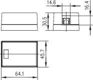 Мережева розетка Telegärtner 100021366 100021366, 1 порт, без мережевої специфікації, для поверхневого монтажу