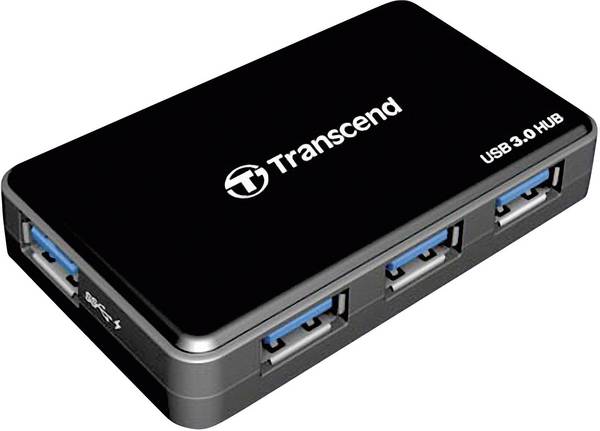 USB-Hub Transcend TS-HUB3K, 4 x USB-A, czarny