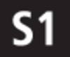 Czarny kwadrat z białą literą 'S1' pośrodku.