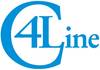 Logo z tekstem 'C4Line' w kolorze niebieskim.