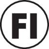 Czarno-biały okrąg z literami 'FI' pośrodku.
