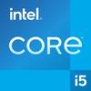 Logo Intel Core i5 na niebieskim tle.