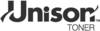 Logo z tekstem 'Unison Toner' w czarnej czcionce.