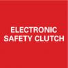'Elektroniczne Sprzęgło Bezpieczeństwa' na białym tle w kolorze czerwonym.