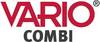 Logo 'VARIO COMBI' w czerwonych i czarnych wielkich literach.