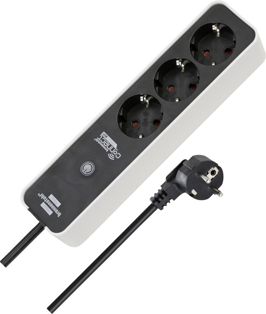 Brennenstuhl 1153230621 Multipresa Nero, Bianco Schuko 1 pz.