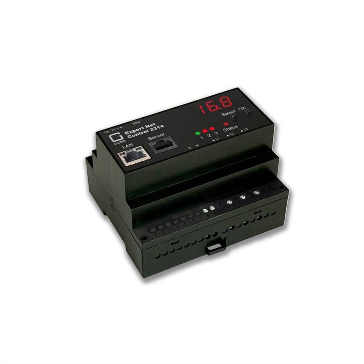 GUDE 2314-1 Stopcontact Zwart