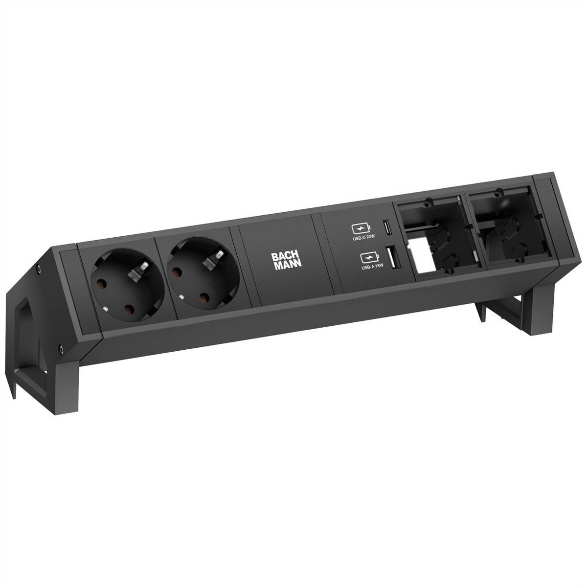 Bachmann BM0019672 Stopcontact Zwart