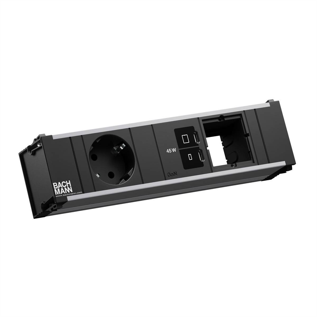 Bachmann BM0024208 Stopcontact Zwart