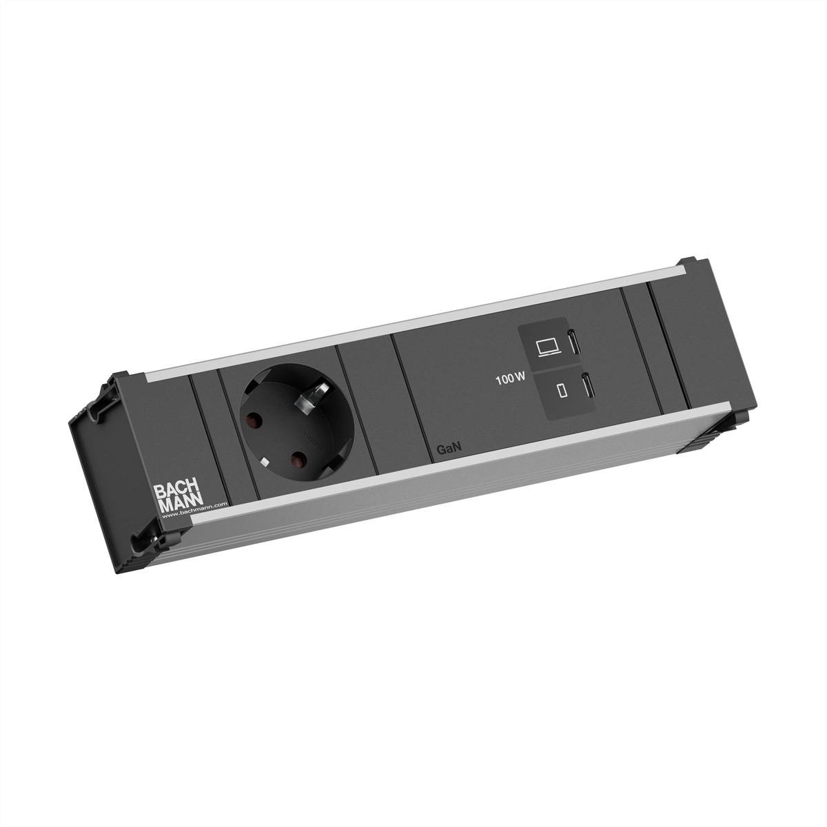 Bachmann BM0023770 Stopcontact Zwart