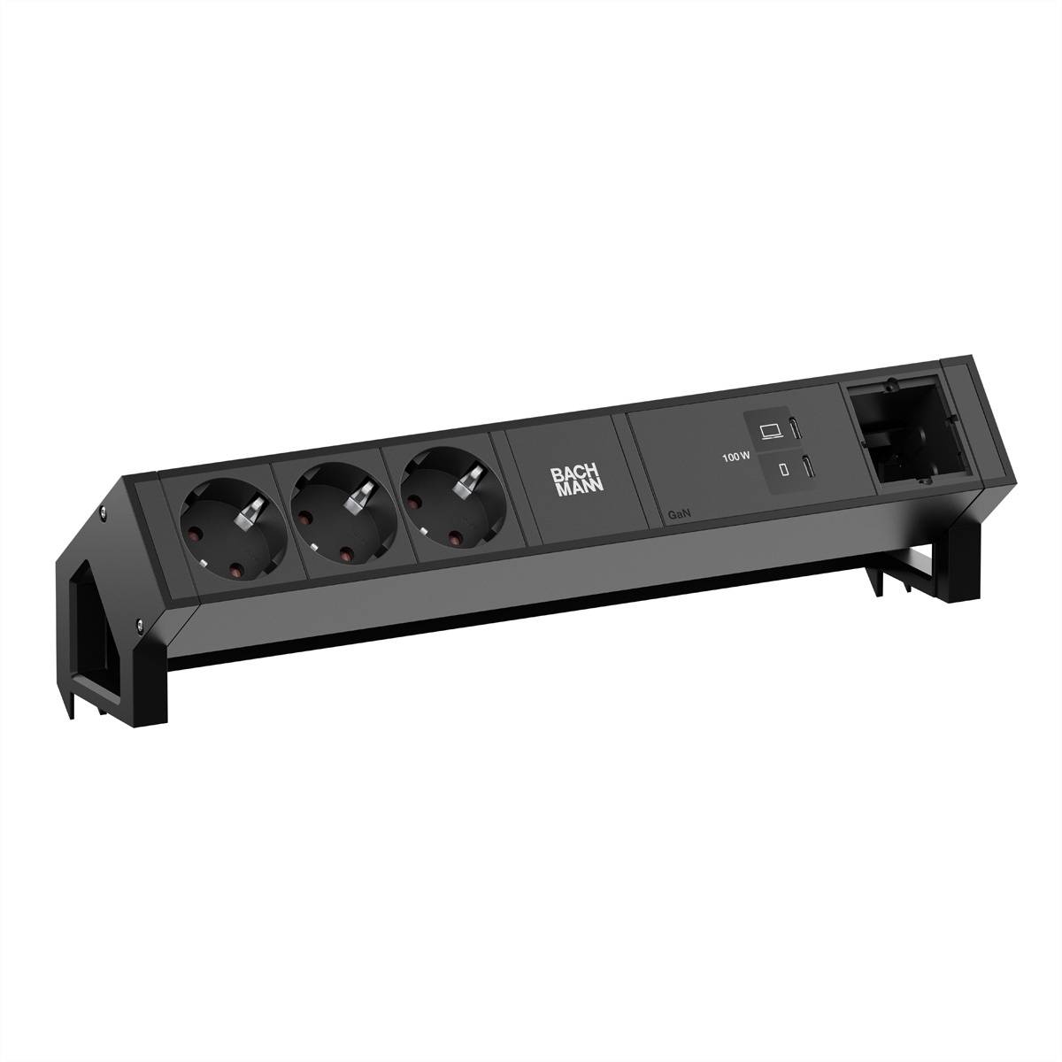 Bachmann BM0023758 Stopcontact Zwart