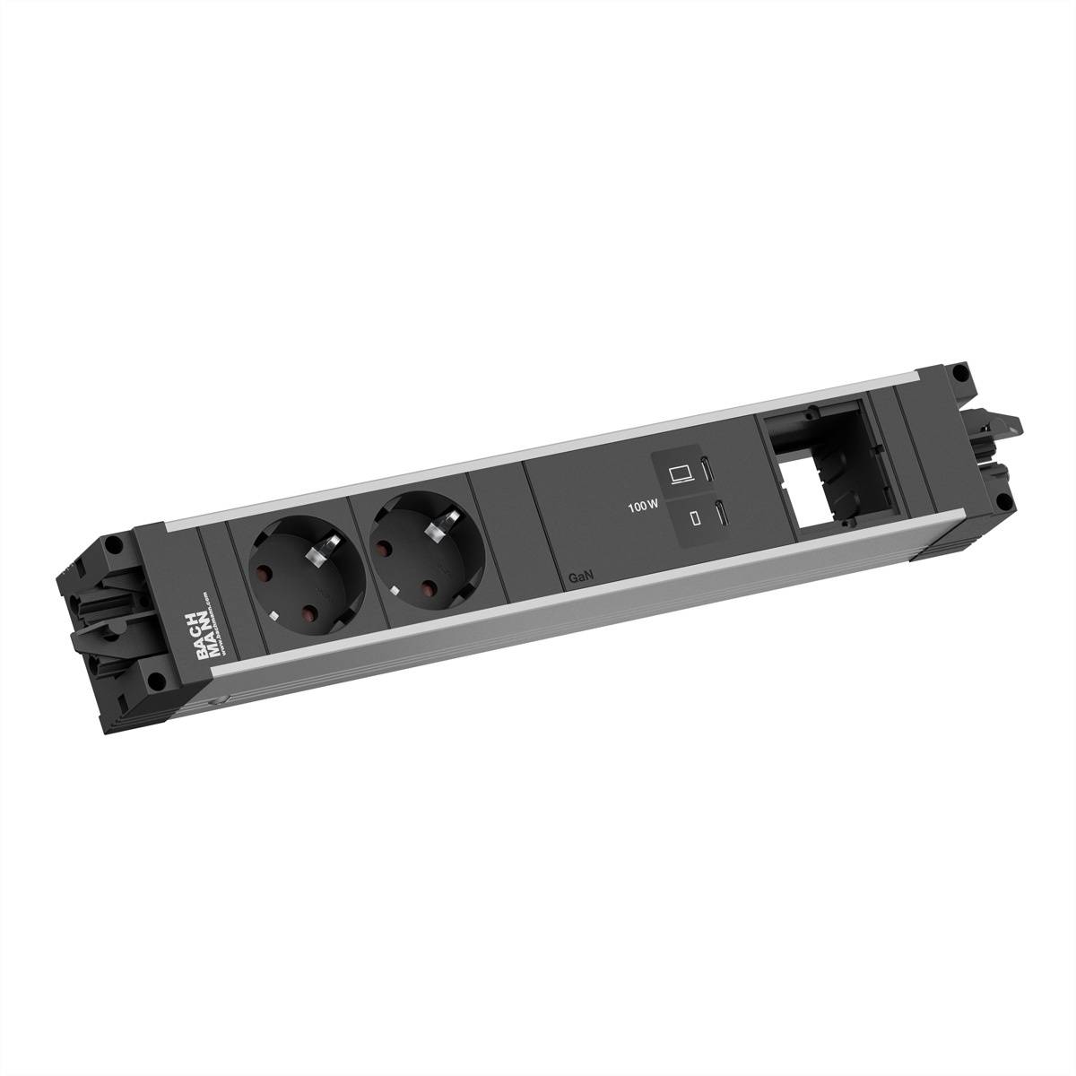 Bachmann BM0023835 Stopcontact Zwart