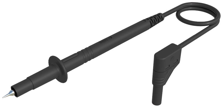 Hirschmann Test & Measurement PL 2600 SIL S WS Veiligheidsmeetsnoer Banaanstekker 4 mm Testpunt 1.00 m Zwart 1 stuk(s)