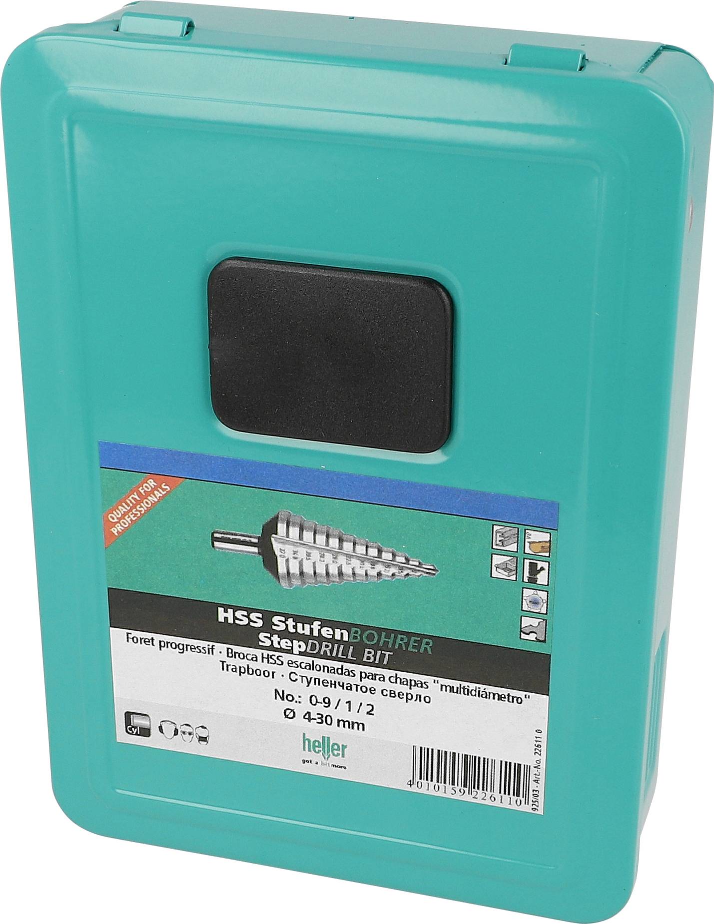 Heller 22611 0 HSS Getrapteboorset 3-delig Cilinderschacht 1 set(s)