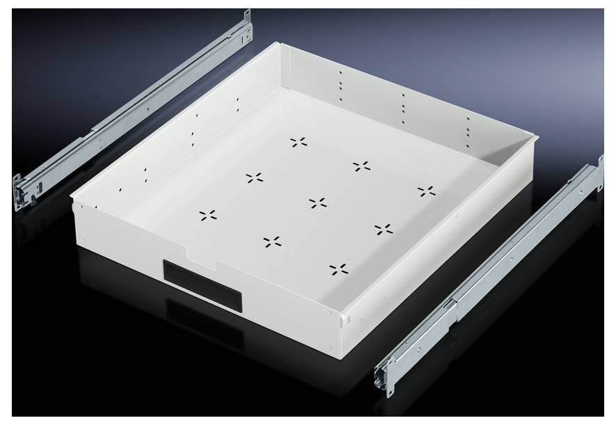 Rittal IW 6902.700 Soldeermat Uittrekbaar Plaatstaal Grijs-wit (RAL 7035) (l x b x h) 519 x 484.5 x 83 mm 1 stuk(s) Piece