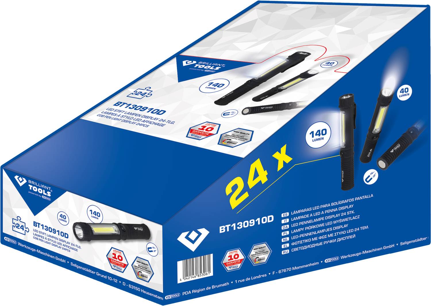 Brilliant Tools BT130910D BT130910D LED-staaflamp LED werkt op batterijen 140 lm