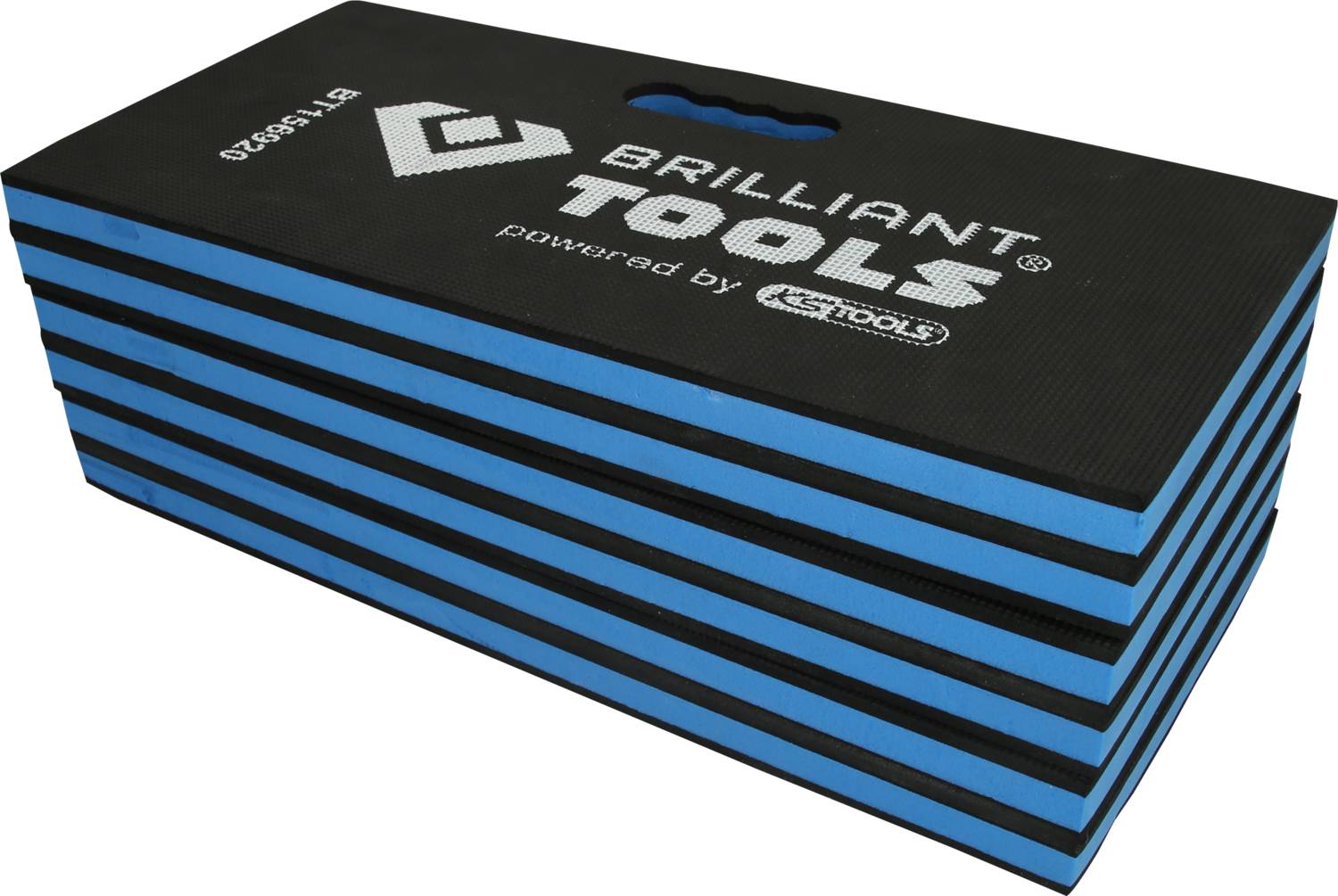 Brilliant Tools BT156920 Opvouwbare mechanische veiligheidsmat, 1200 x 400 x 23 mm