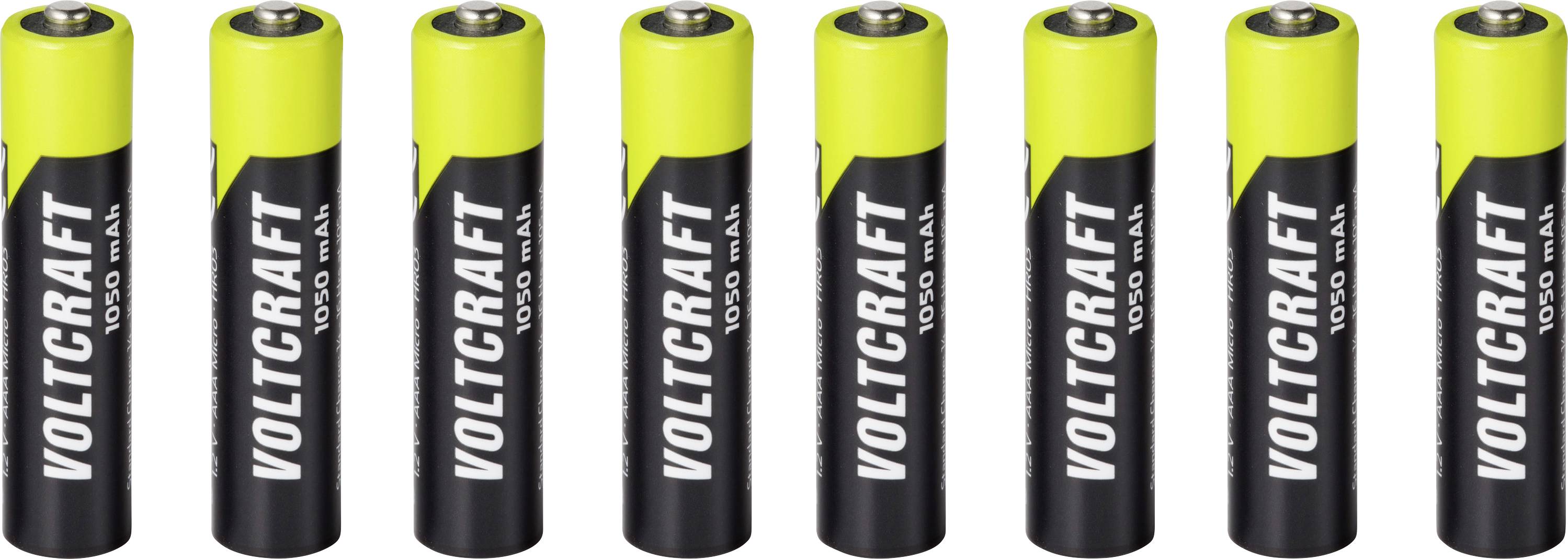 VOLTCRAFT Oplaadbare AAA batterij (potlood) NiMH 1050 mAh 1.2 V Klaar voor gebruik 8 stuk(s)