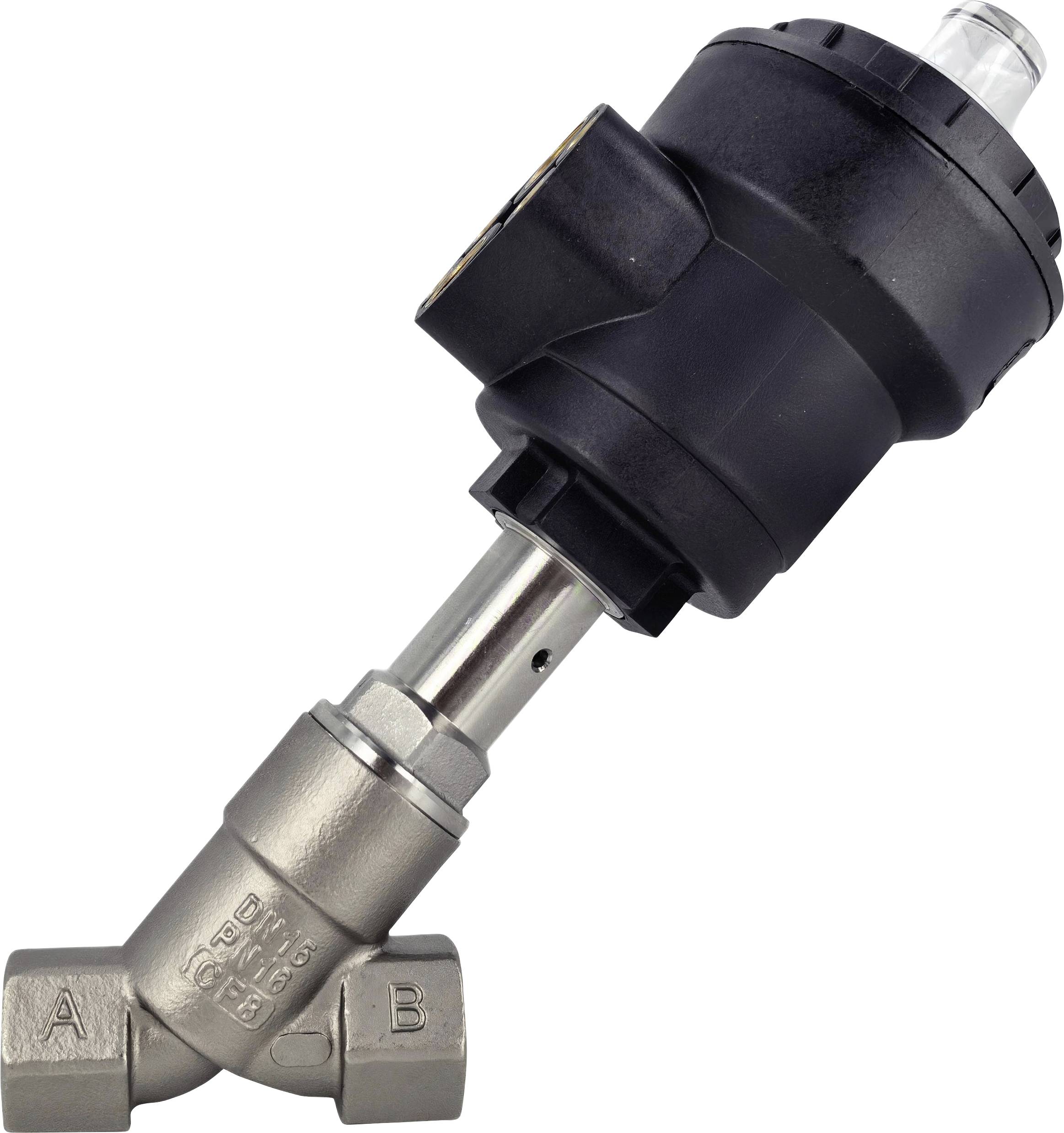 TRU COMPONENTS Luchtgestuurd ventiel TC-14215236 TC-TPV101PX1550NCS Materiaal (behuizing) RVS Afdichtmateriaal PFTE 1 stuk(s)