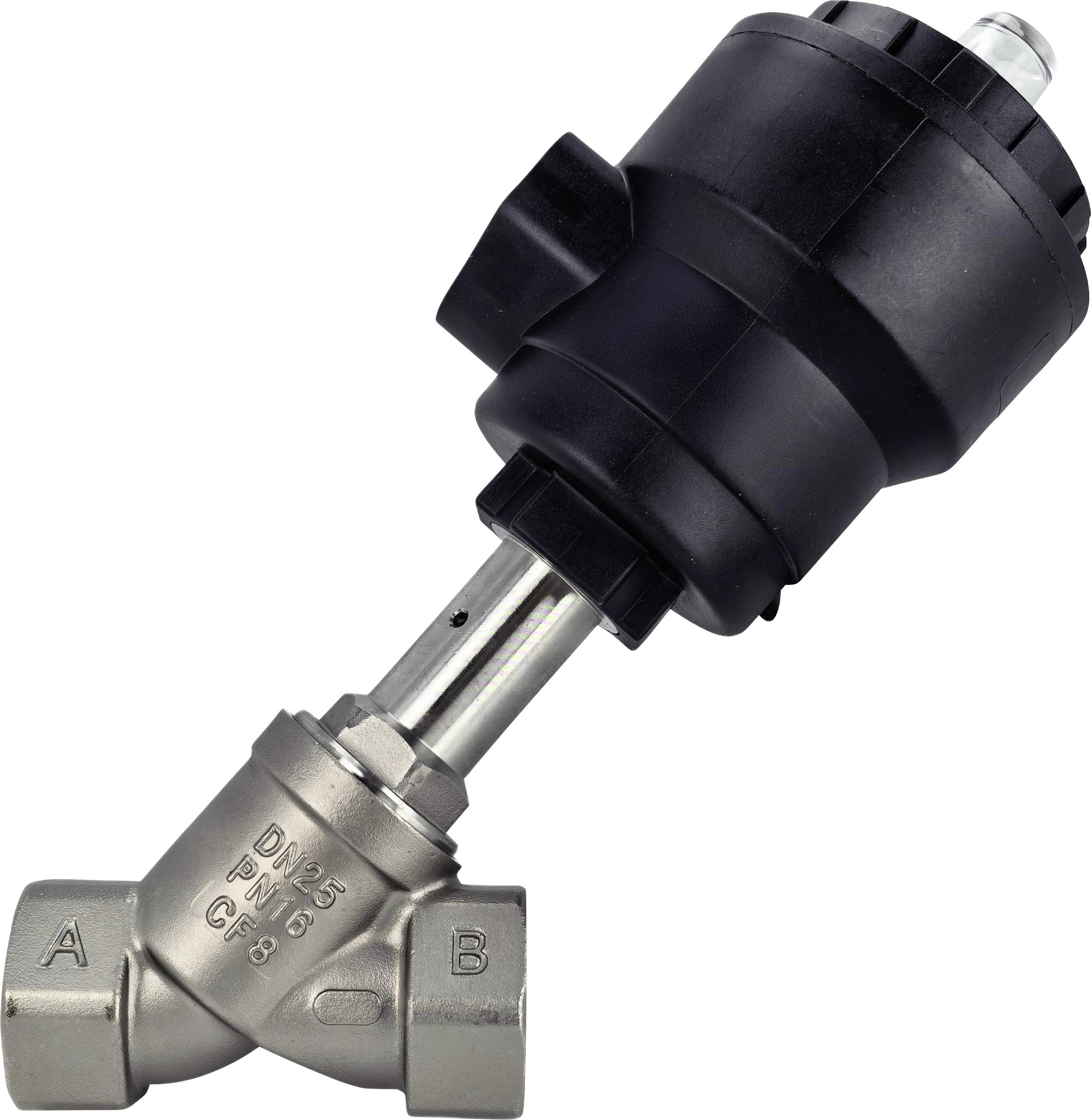 TRU COMPONENTS Luchtgestuurd ventiel TC-14215244 TC-TPV101PX2563NCS Materiaal (behuizing) RVS Afdichtmateriaal PFTE 1 stuk(s)