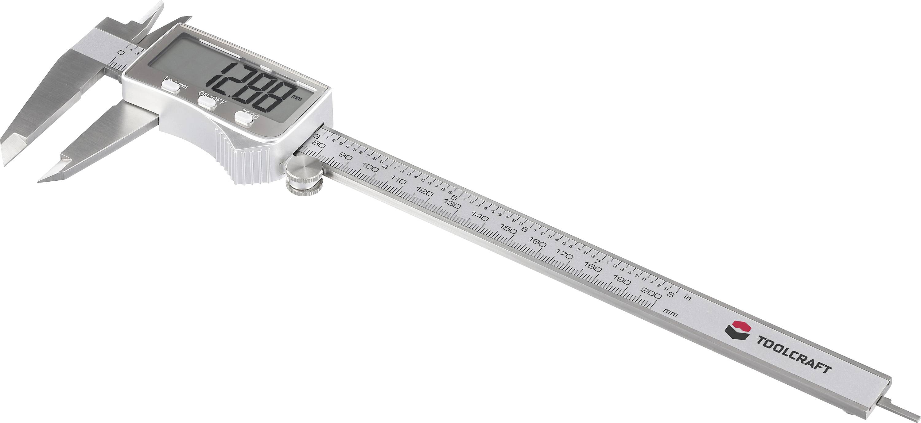 TOOLCRAFT TO-10668726 Digitale schuifmaat 200 mm