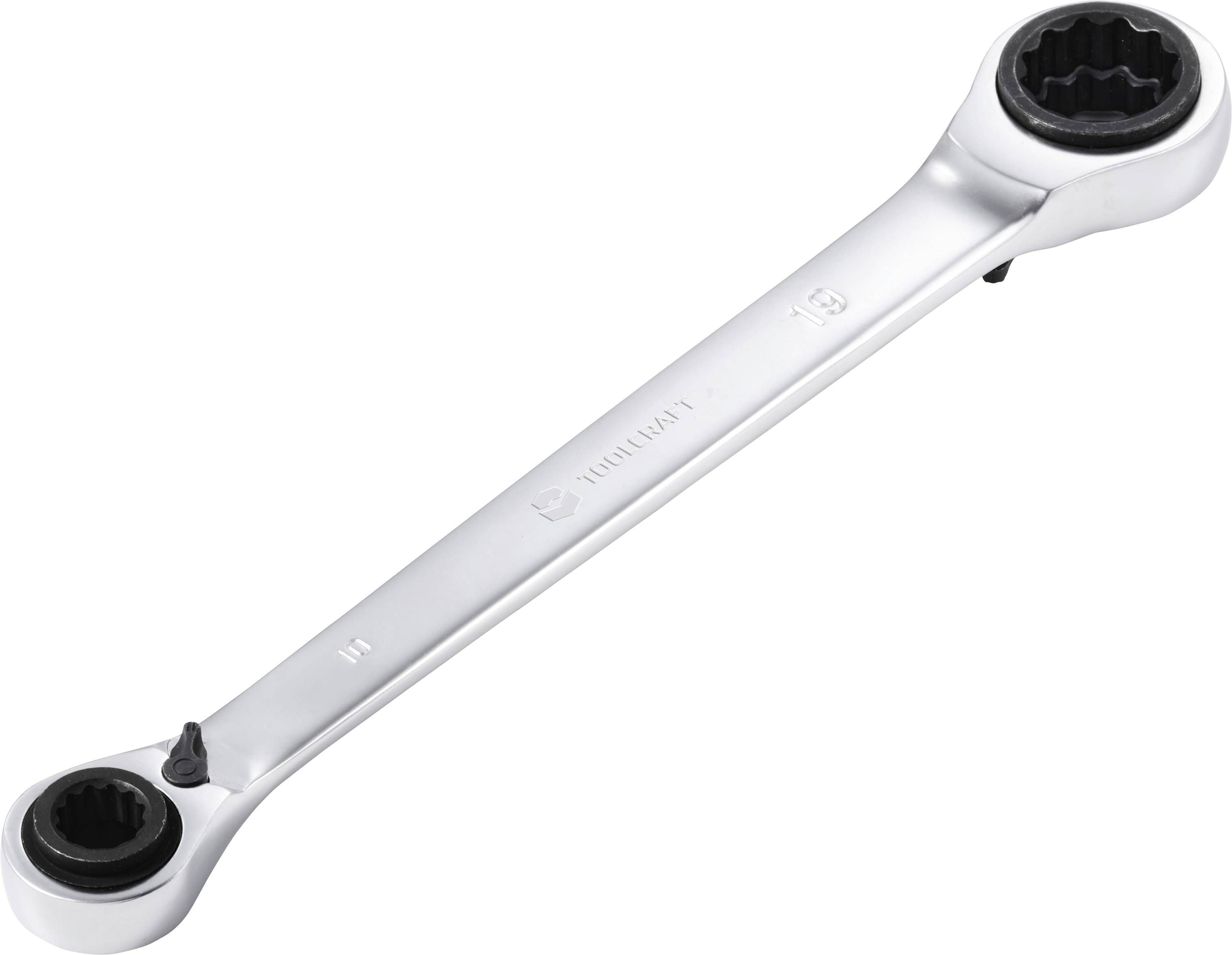 TOOLCRAFT TO-10781151 Dubbele ringsleutelratel Sleutelbreedte (metrisch) 10 - 19 mm