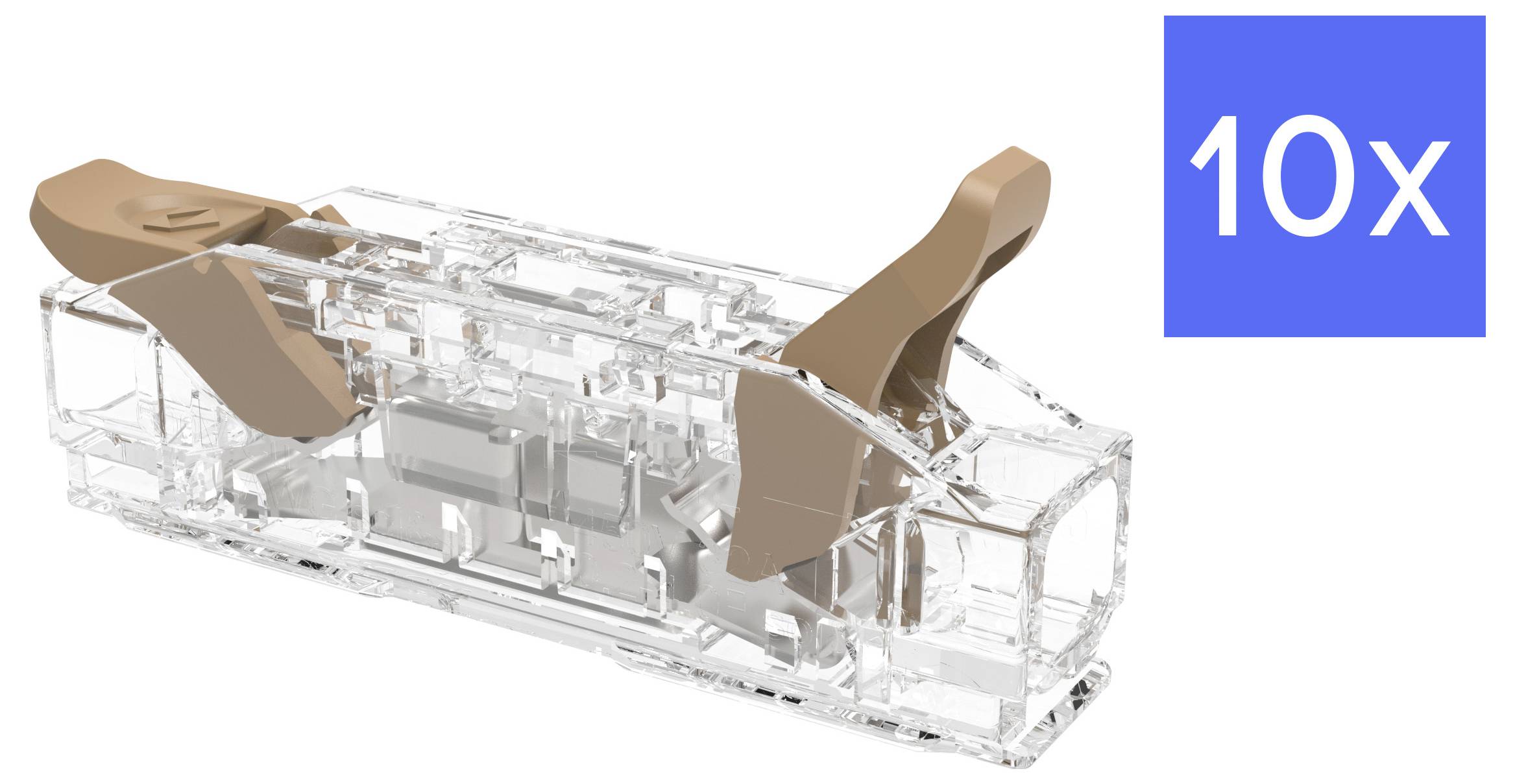 Degson DGBSC-SG02/4-01P (17-305ZH) Verbindingsklem Flexibel: 0.2-4 mm&sup2; Massief: 0.2-4 mm&sup2; Aantal polen: 1 10 stuk(s) Bruin