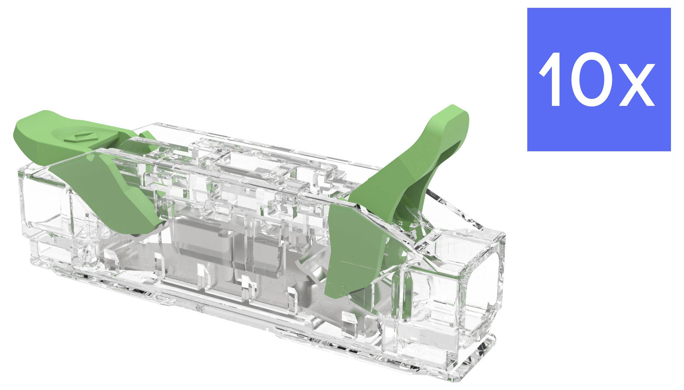 Degson DGBSC-SG02/4-01P (17-16ZH) Verbindingsklem Flexibel: 0.2-4 mm&sup2; Massief: 0.2-4 mm&sup2; Aantal polen: 1 10 stuk(s) Groen Piece
