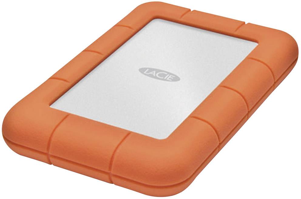 LaCie Rugged Mini 1 TB Externe harde schijf (2,5 inch) USB-A 3.2 Gen 1 Zilver, Oranje 301558