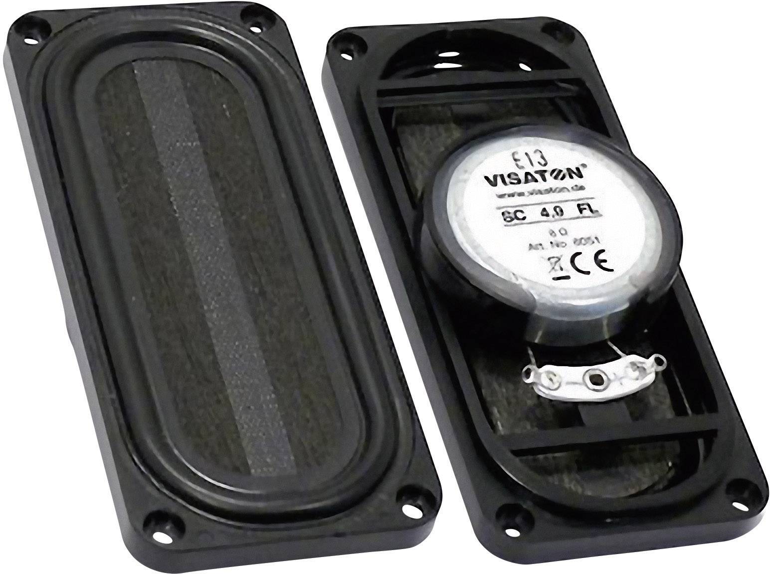 VISATON  SC 4.9 FL - 8 Ohm 3.5 pouces 9 cm Haut-parleur large bande 4 W 8 ? noir membrane en bois, ovale 