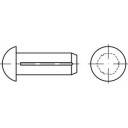 TOOLCRAFT 1066883 Halfronde kerfnagel (Ø x l) 4 mm x 8 mm RVS A2 100 stuk(s) afbeelding