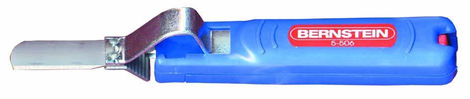 BERNSTEIN Tools for Electronics 5-506 Bernstein Werkzeugfabrik Draadstripmes Geschikt voor: Ronde kabel 4 tot 28 mm
