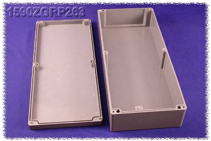 Hammond Electronics 1590ZGRP263 Universele behuizing 600 x 250 x 120 Polyester Grijs 1 stuk(s) afbeelding