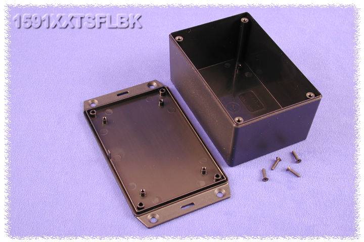 Hammond Electronics 1591XXTSFLBK Universele behuizing 123 x 83 x 60 ABS Zwart 1 stuk(s)
