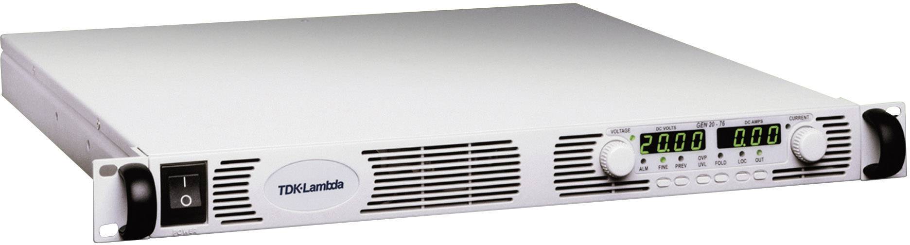 19 labvoeding, regelbaar TDK-Lambda GEN20-38/LN 0 - 20 V/DC 0 - 38 A Aantal uitgangen 1 x RS232, RS485 Programmeerbaar afbeelding