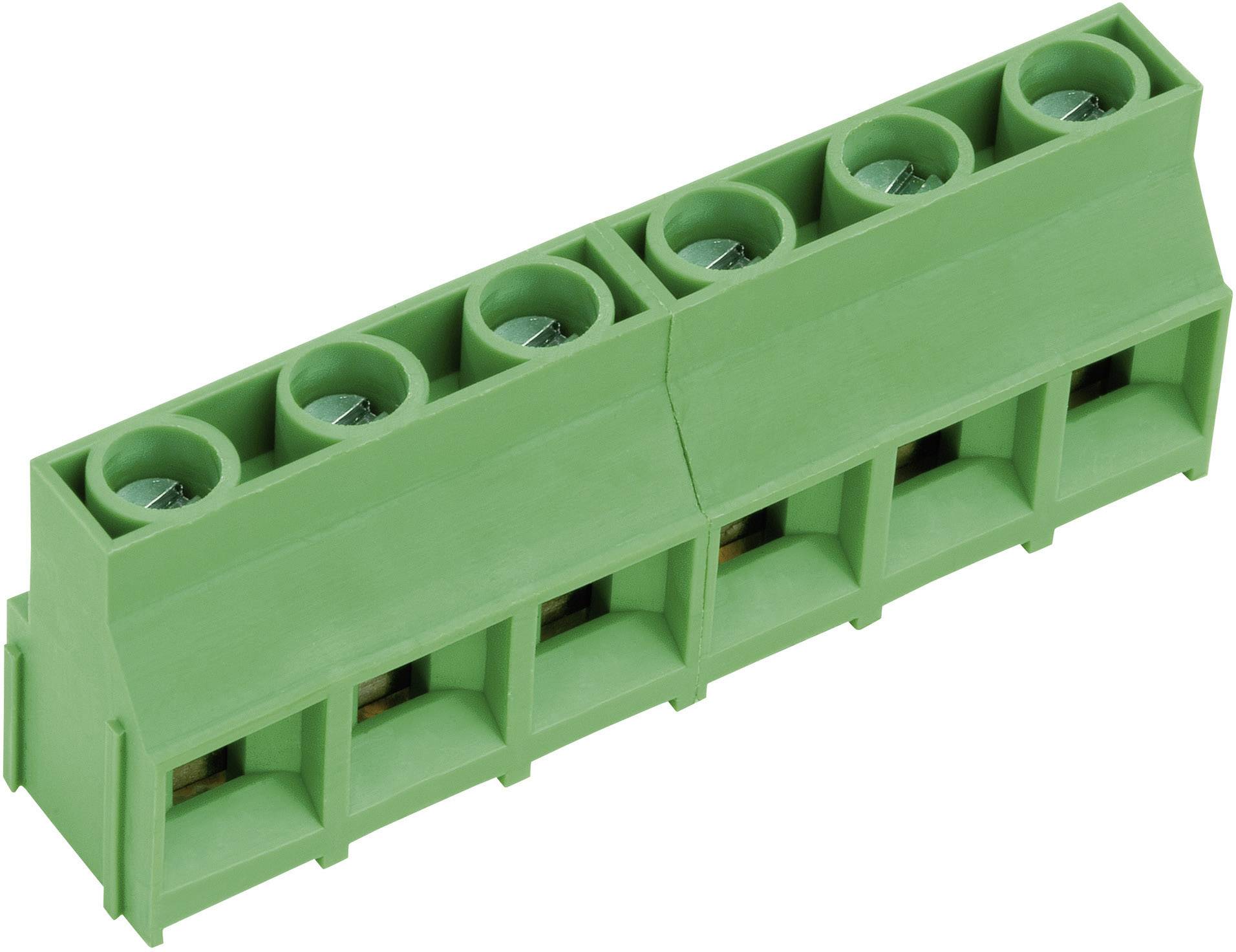 PTR Hartmann 50841060201D Klemschroefblok 4.00 mm² Aantal polen 6 Groen 1 stuk(s)