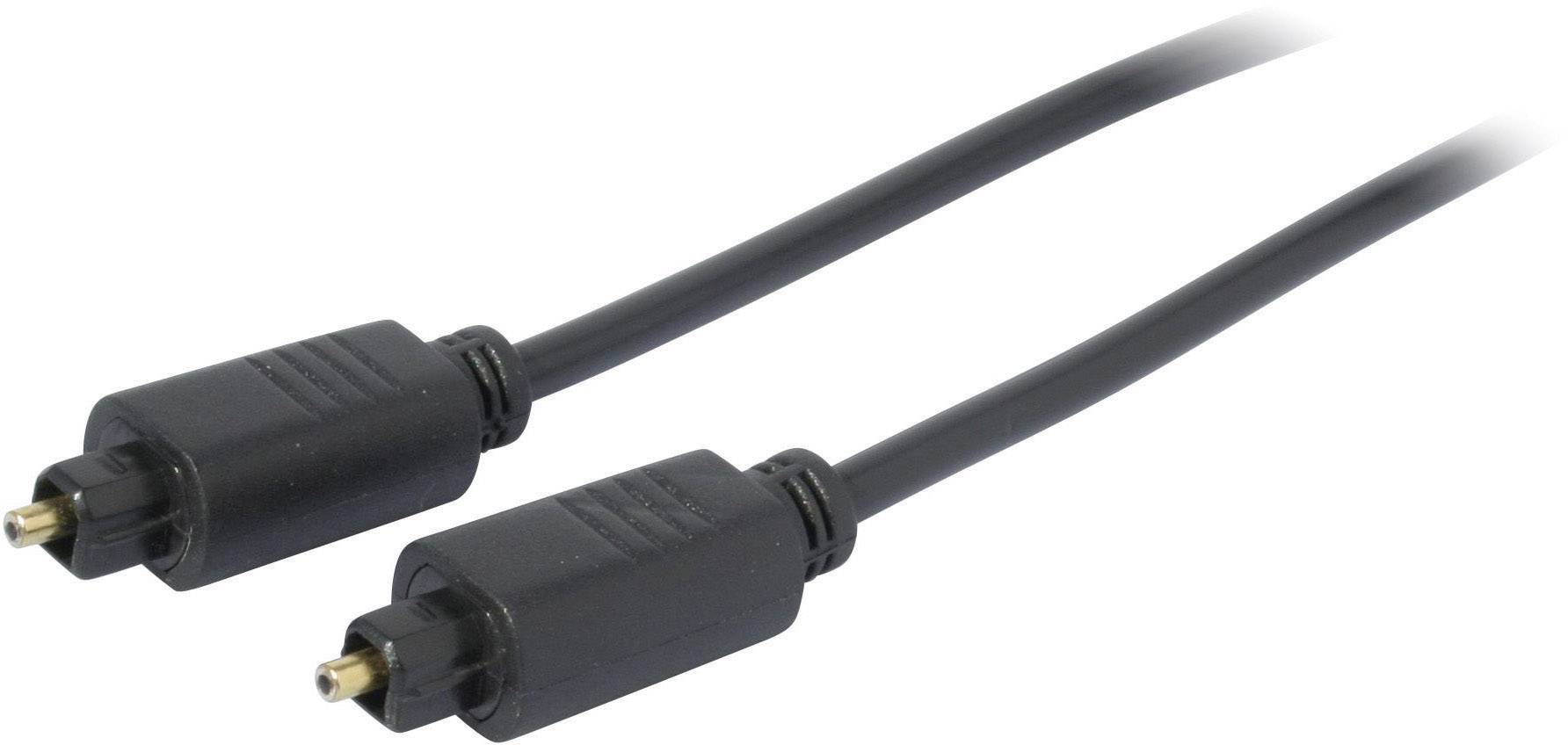 Kash 30L506 Toslink Digitale audio Aansluitkabel [1x Toslink-stekker (ODT) - 1x Toslink-stekker (ODT)] 0.50 m Zwart Vergulde steekcontacten