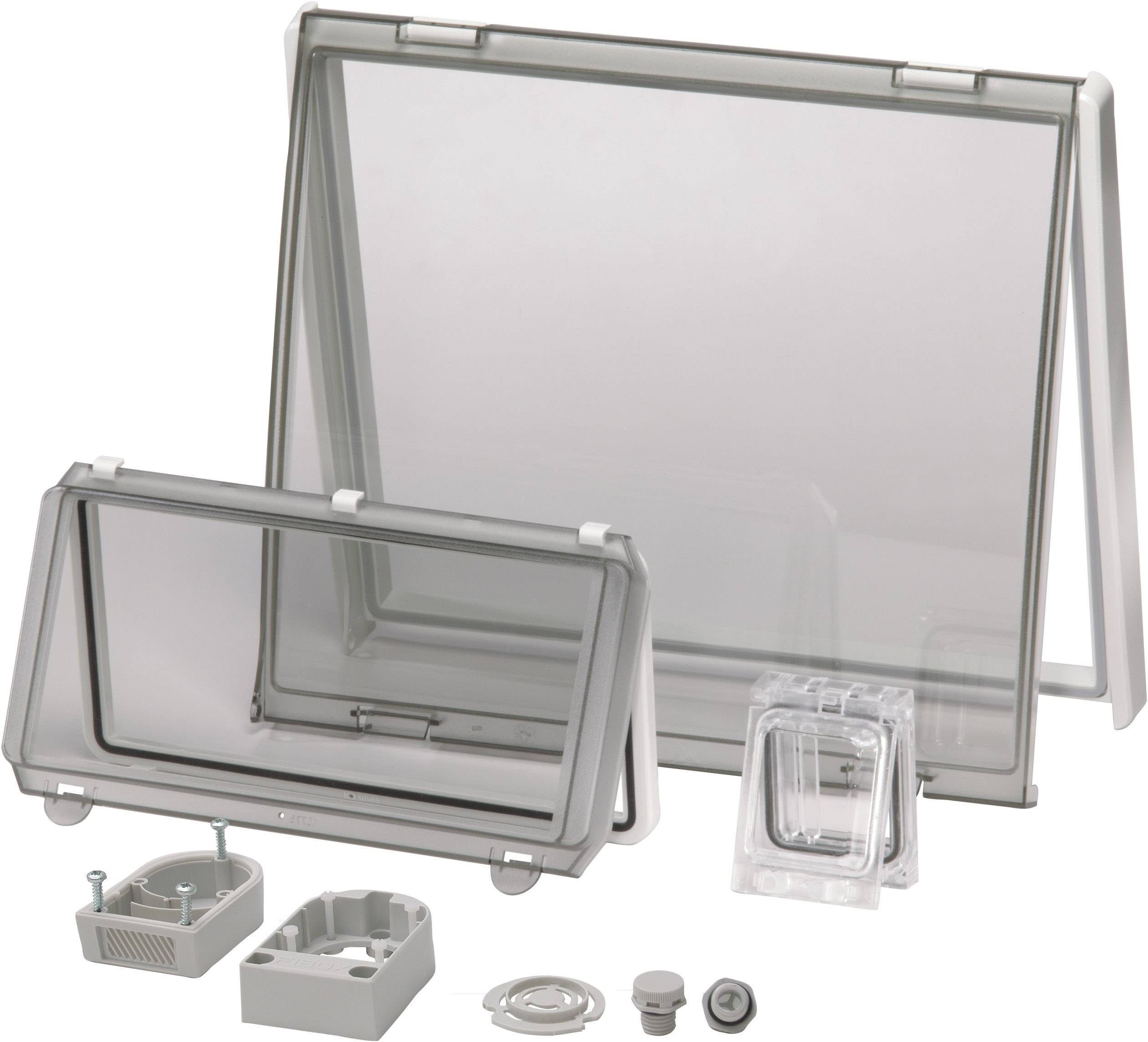 Fibox L 13 3730692 Zichtvenster Deksel transparant, Met scharnier (l x b) 257 mm x 108 mm Polycarbonaat Helder 1 stuk(s)